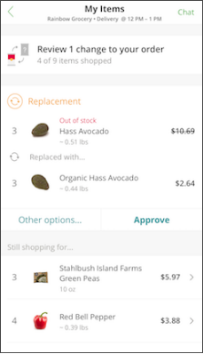 instacart customer service chat